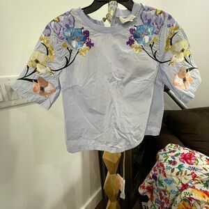 3.1 Phillip Lim embroidered floral top
